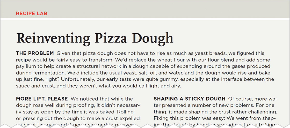 From the Book. Recipe Lab: Reinventing Pizza Dough