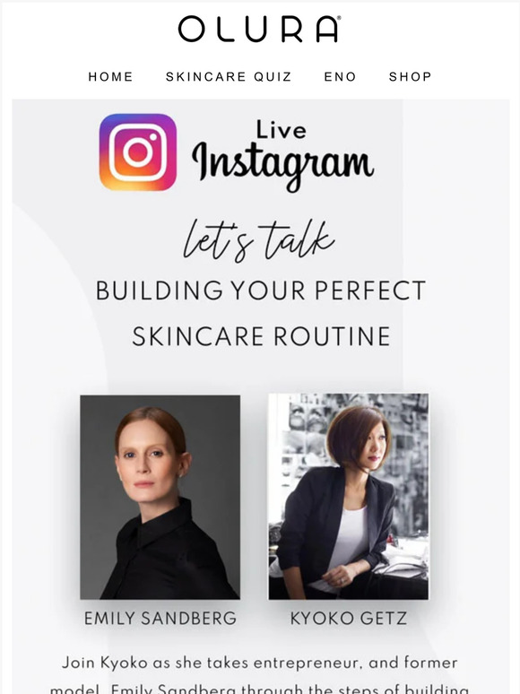 📺Live  Event - Creating a perfect skincare regimen