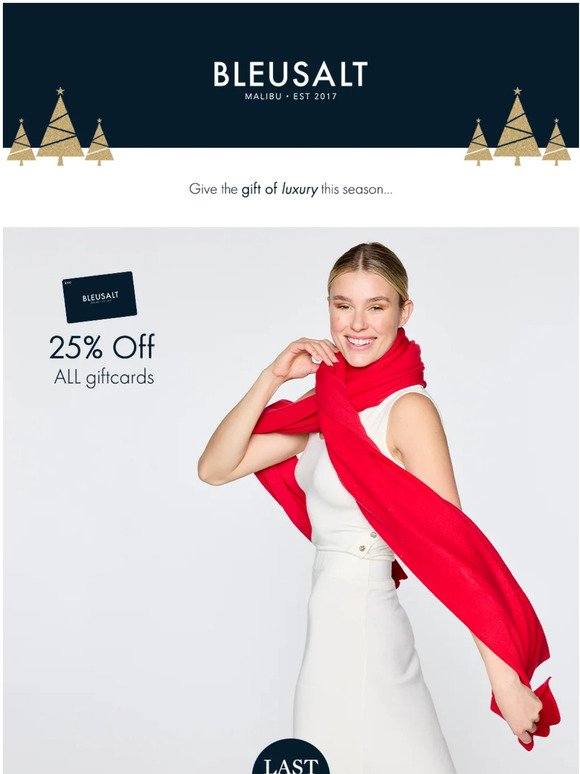 Today Only…Shop 25% Off All Giftcards!