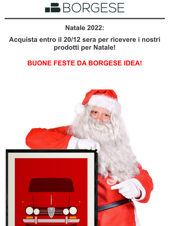 Natale Borgese Idea: ordina entro la sera del 20/12!