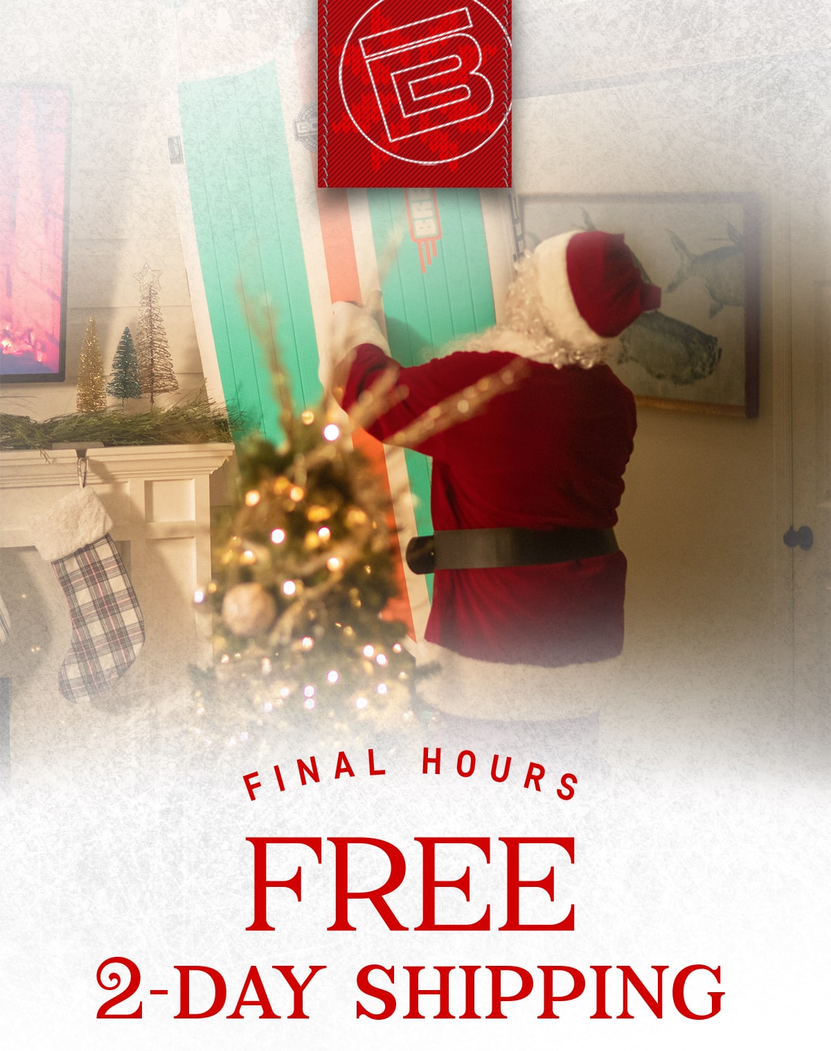 Free 2-day Shipping ends at midnight
