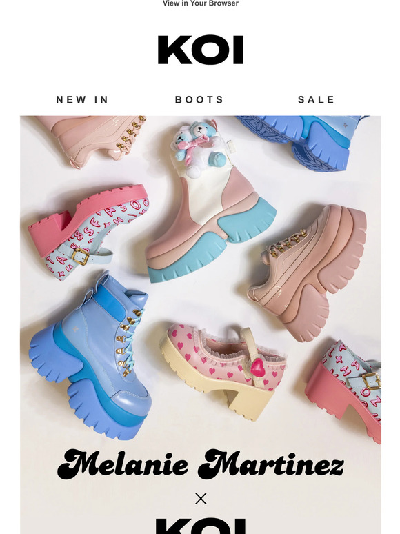 Koi Footwear Koi x Melanie Martinez 🎀 🍼⁠ Milled