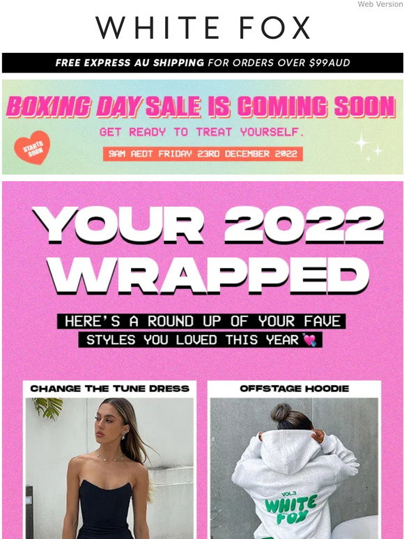 White Fox Boutique YOUR 2022 WRAPPED IS HERE 🥰 Milled