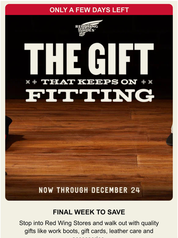 Red Wing Heritage Exclusive offer ends this week Milled