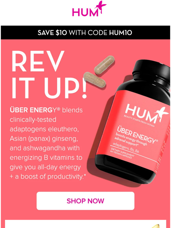 HUM Nutrition You, but with more energy + more productivity ⚡ Milled