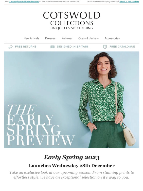Cotswold Collections Exclusive Preview Early Spring 2023... Milled