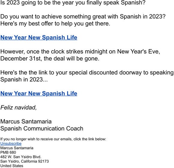 Make 2023 your year to Speak Spanish