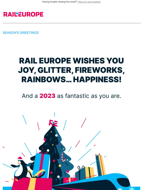 Rail Europe Season's Greetings from Rail Europe Milled