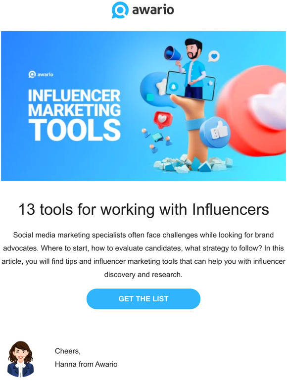 Influencer marketing tools' list