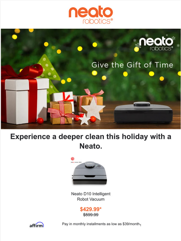 Let Neato handle the mess this holiday season!