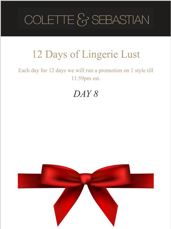 Day 8 of Lingerie Lust Promotion