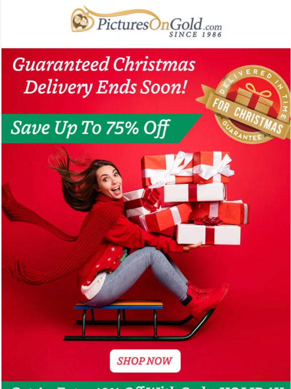 🔜 Hey, Guaranteed Christmas Delivery Ends Soon!