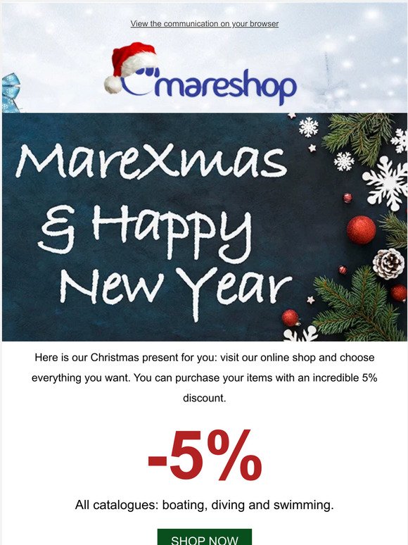 There 's a Christmas gift for you from Mareshop