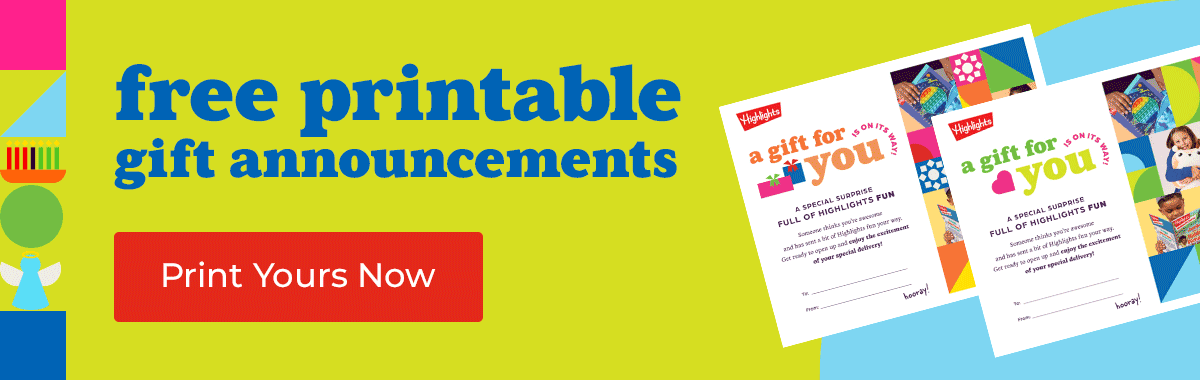 Free Printable Gift Announcements — Print Yours Now.