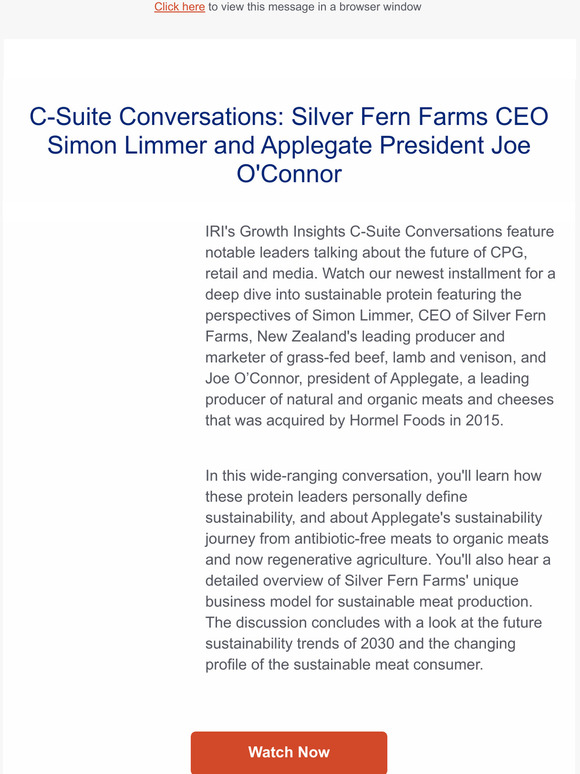 A Conversation with Silver Fern Farms CEO Simon Limmer and Applegate President Joe O'Connor