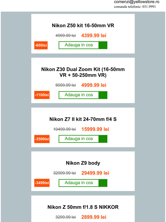 💛Profită de reducerile de până la 3.500 lei și surprinde magia sărbătorilor cu Nikon!