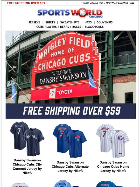 Valentines Day Gift: Say 'I Love You' with a Personalized Chicago Cubs  Jersey! Click Here --> www.sportsworldchicago.com…