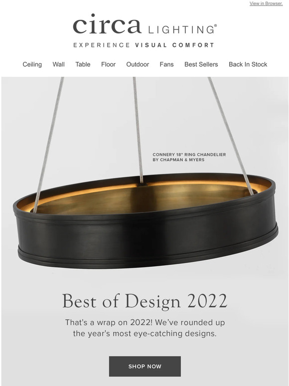 Circa Lighting best of design 2022 Milled