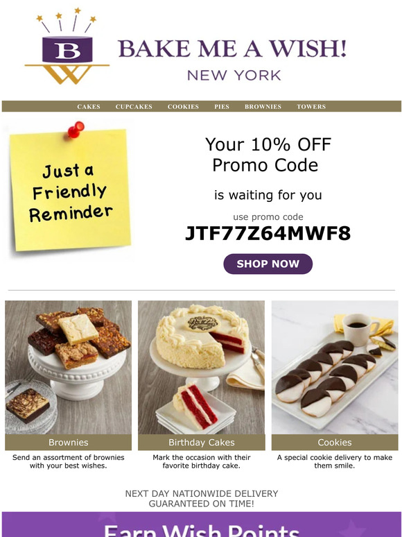 Bake Me A Wish Don't your coupon. Save 10 Milled