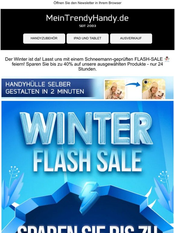 Winter Flash Sale ❄️ NUR 24h!