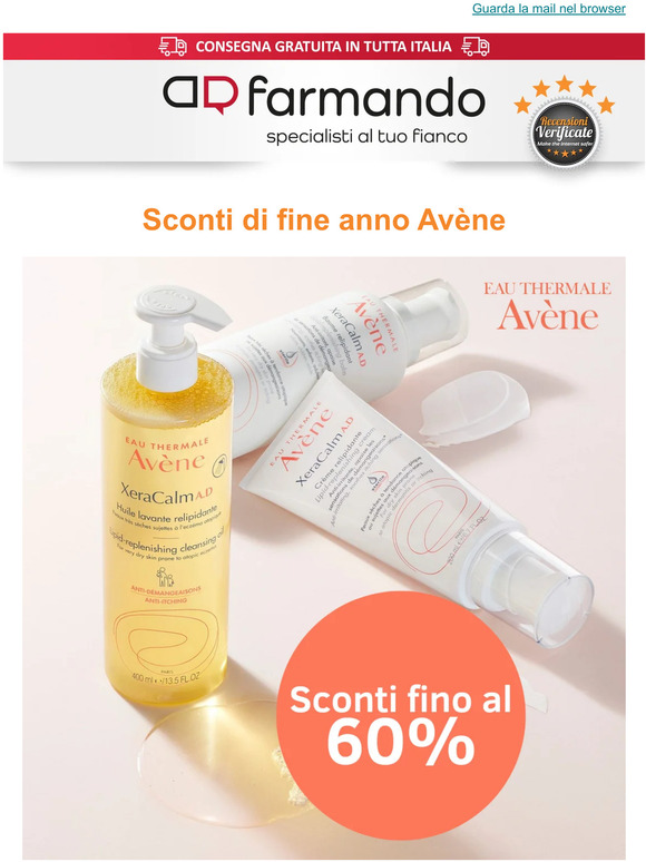 Sconti di fine anno Avène | Fino al 60%