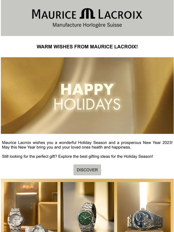 Happy Holiday Season from Maurice Lacroix!