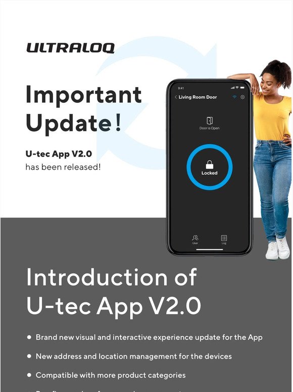 Important Update: U-tec App V2.0 has been released!