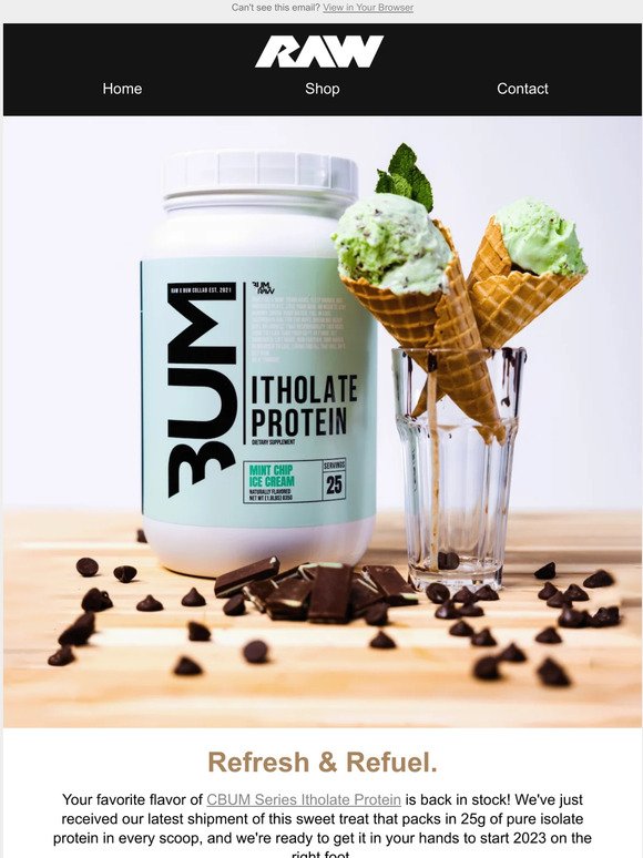Chocolate Mint Protein Back In Stock! 📲