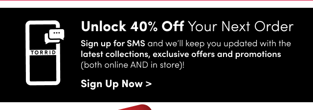 Unlock 40% Off Your Next Order - Sign Up Now