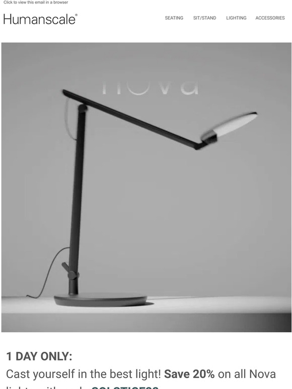 Winter Solstice Special: Save 20% on All Nova Lighting