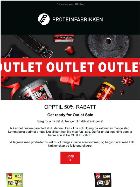 Get ready for Outlet Sale
