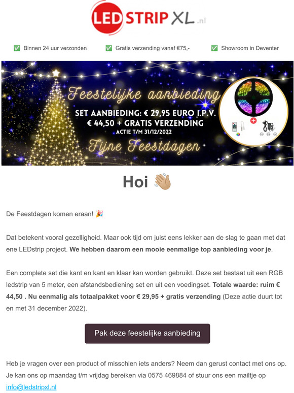 , bekijk deze mooie kerstaanbieding