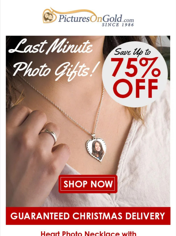 7️⃣5️⃣ Hey, Up To 75% Off Last Minute Photo Gifts!