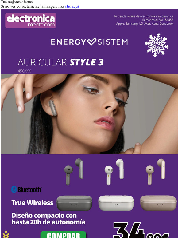 Regala unos auriculares Energy Sistem Style 3 estas navidades
