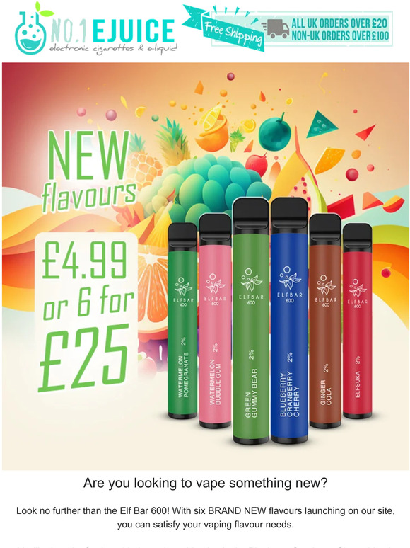 🔥 New Elf Bar Flavours 🔥