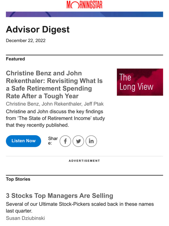 Morningstar Inc.: Christine Benz And John Rekenthaler: Revisiting What ...