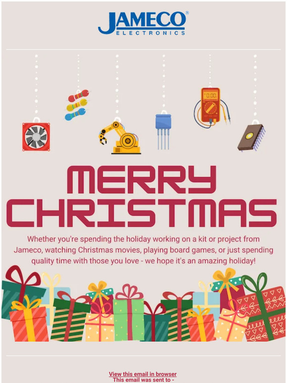 JAMECO Merry Christmas from Jameco Milled