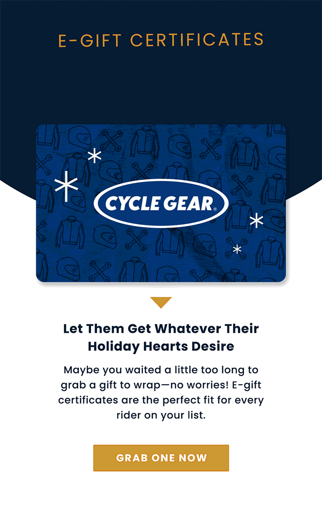 Cycle Gear Direct EGift Certificates For The Win! Milled