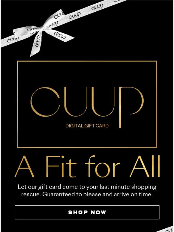 Last Day to Shop CUUP's Can't Miss Sale
