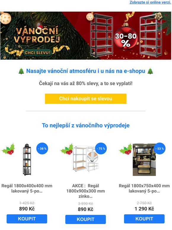 Vánoční výprodej v plném proudu 🎄