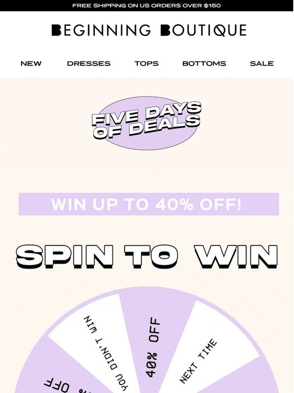 ✨ Your Chance To Spin & Win ✨