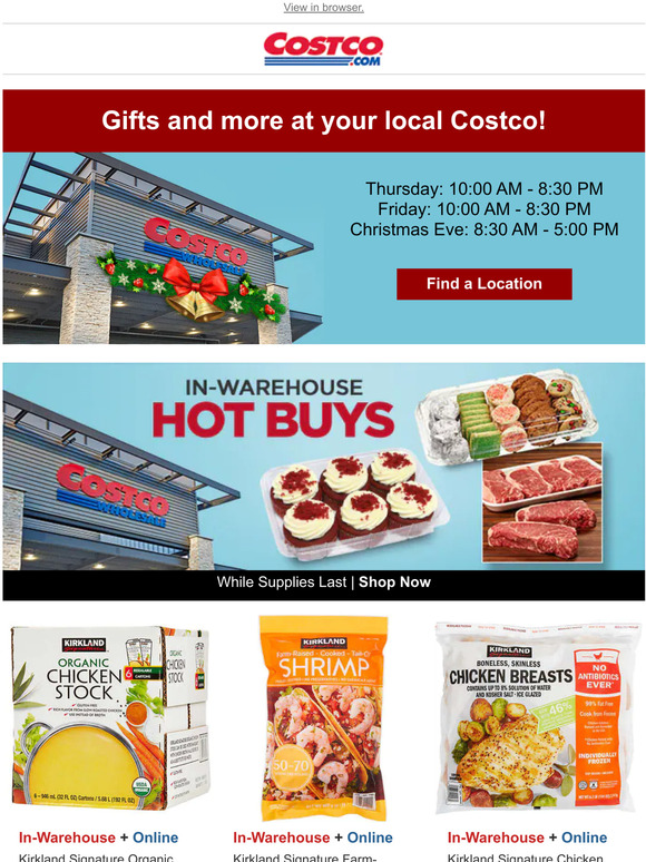 Costco Check Out Our InWarehouse Hot Buys Today! Plus, It's Not Too