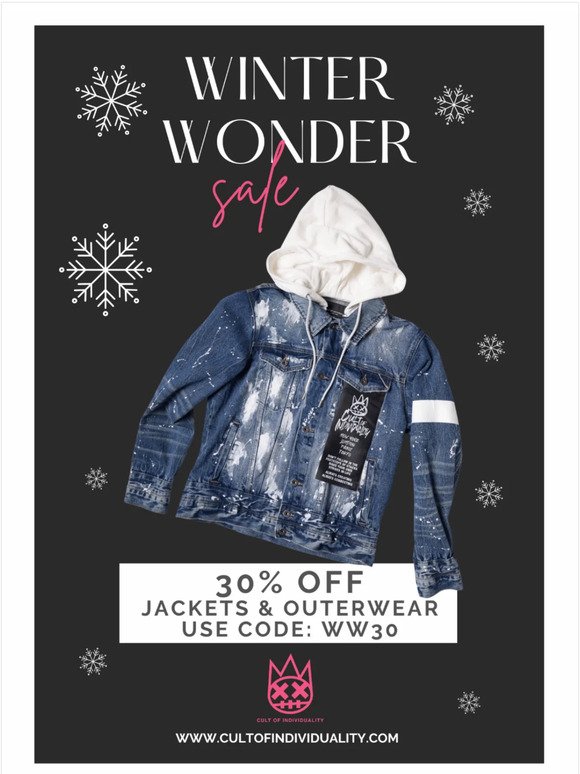 30% Off Jackets & Outerwear