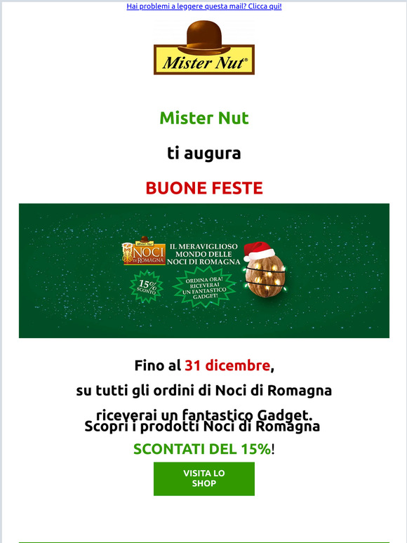 Buone feste da MISTER NUT!🎄