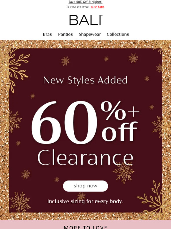 Bali Bras NEW Clearance Added! Milled