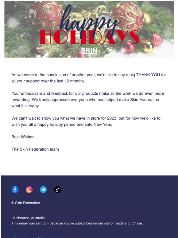 Holidays 2022