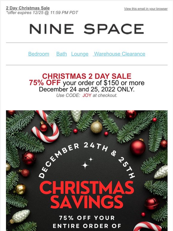 2 Day Christmas Sale ONLY