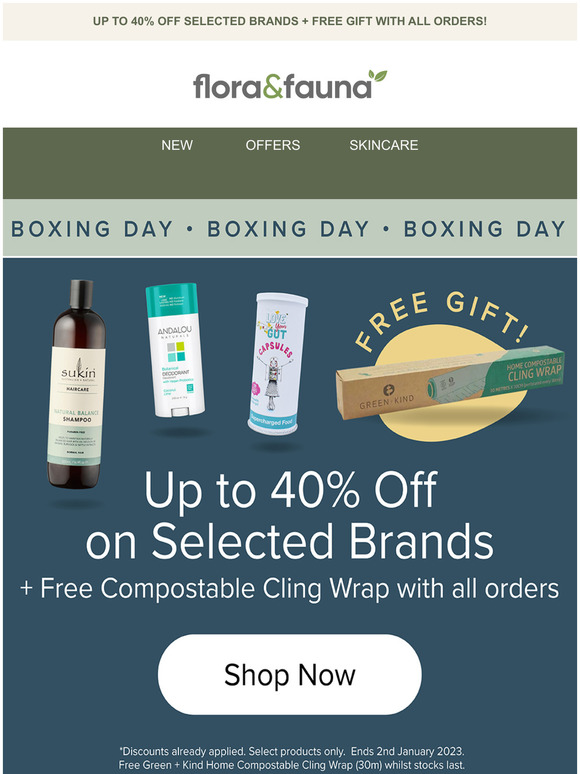 BOXING DAY SALE | Up to 40% Off! 🎁