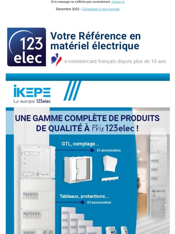 IKEPE, une gamme complète de produits de qualité à prix 123elec !