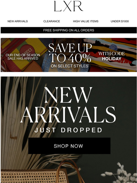 New Arrivals Alert